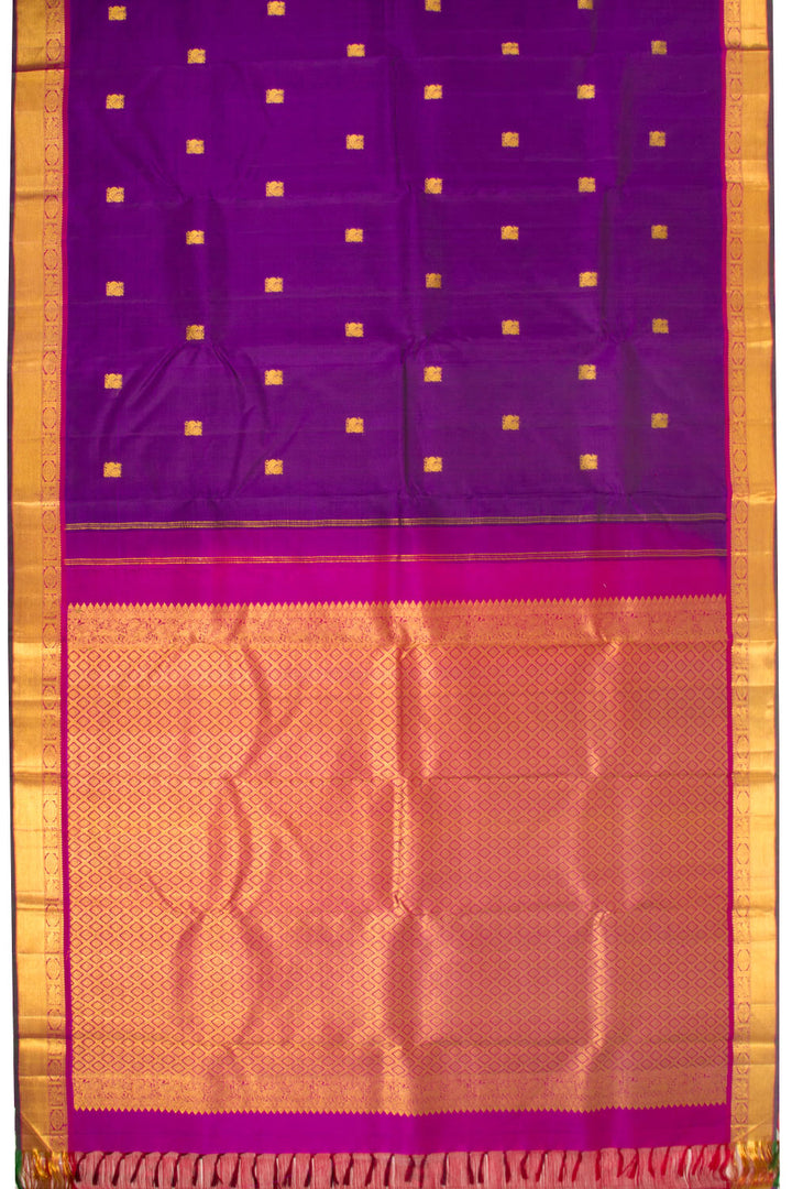 Purple Handloom Kanjivaram Silk Saree 10069161