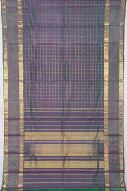 Violet Handloom Kanjivaram Silk Saree 10069189 - Avshiya