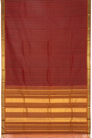 Maroon Handloom Kanjivaram Silk Saree 10069191 - Avishya