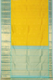 Yellow Handloom Bridal Korvai Kanjivaram Silk Saree 10069193 - Avishya