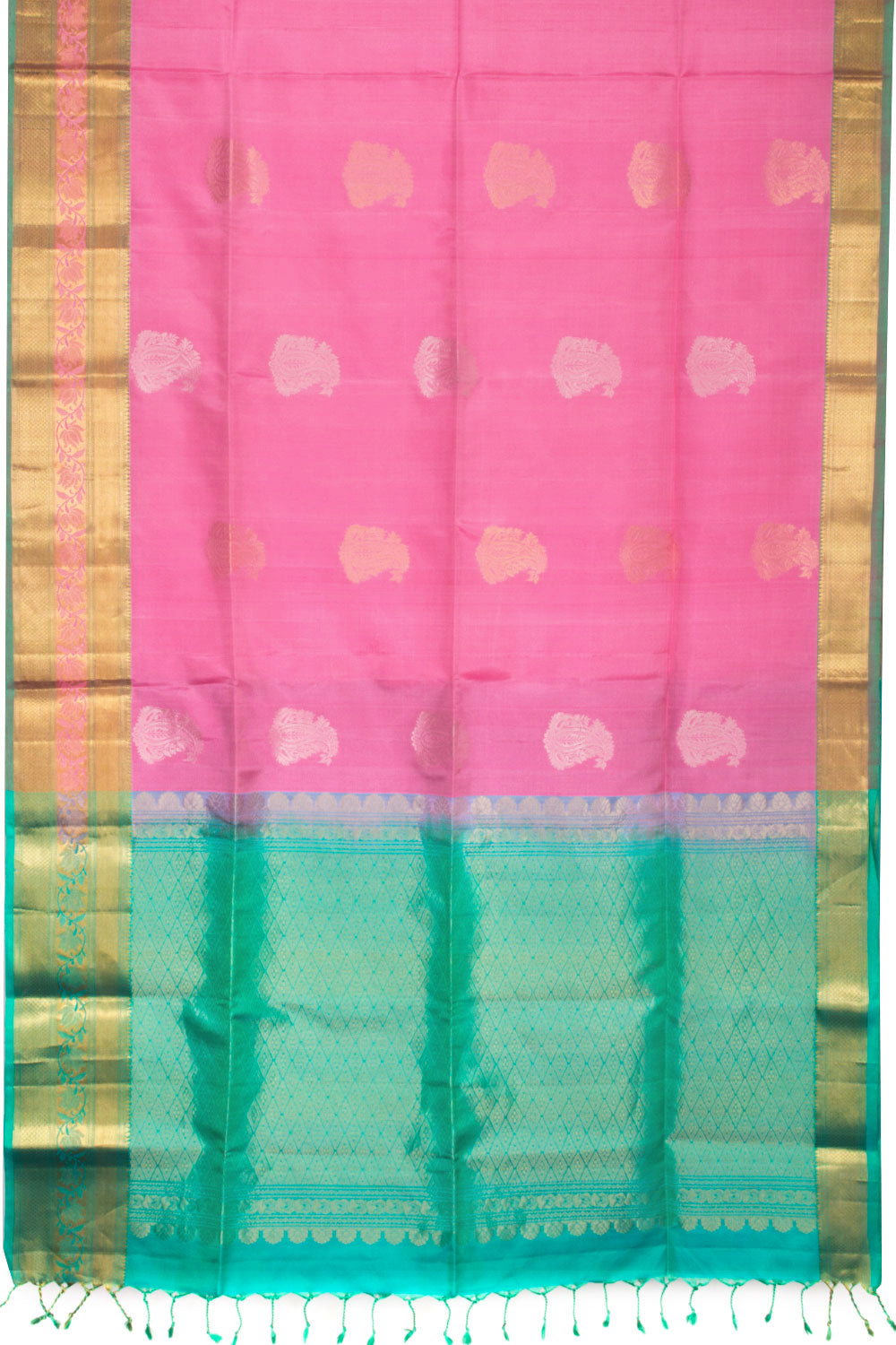 Pink Kanjivaram Soft Silk Saree 10069203 - Avishya