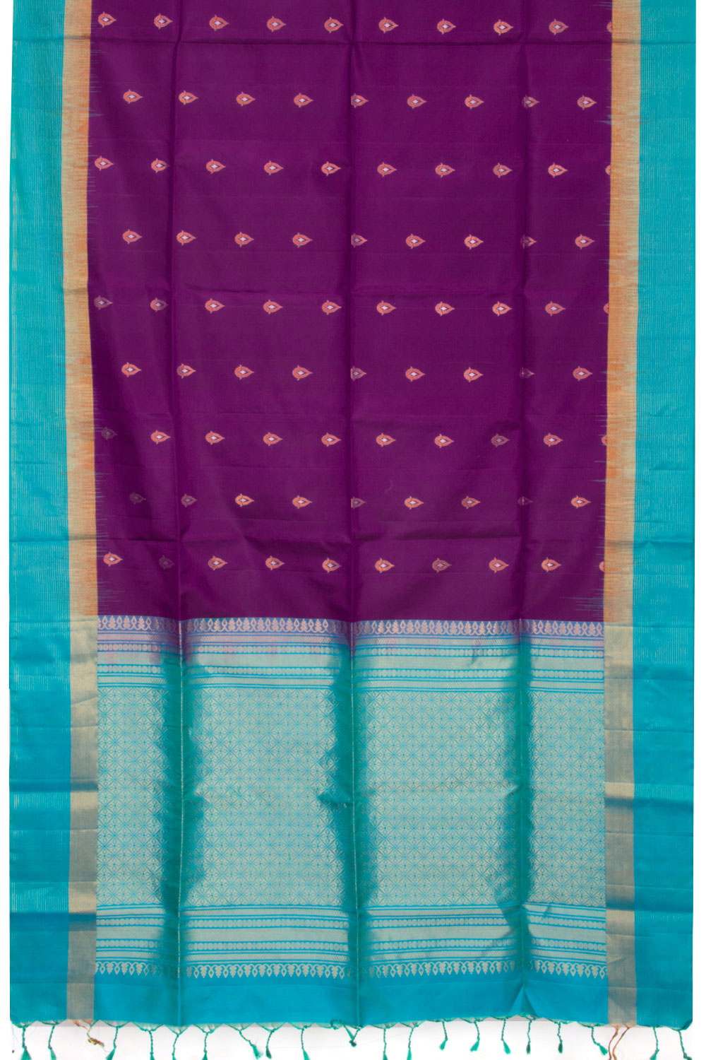 Purple Kanjivaram Soft Silk Saree 10069208 - Avishya