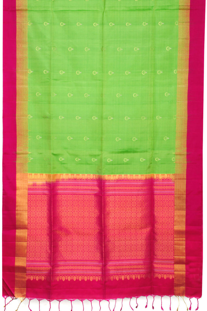 Green Kanjivaram Soft Silk Saree 10069211 - Avishya