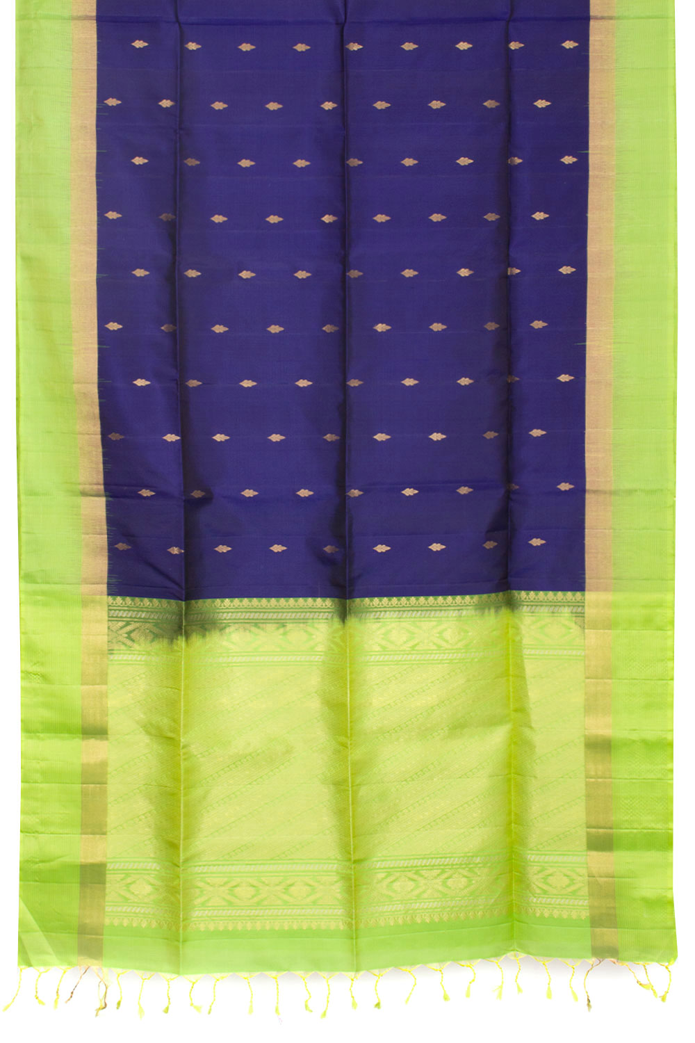 Blue Kanjivaram Soft Silk Saree 10069213 - Avishya