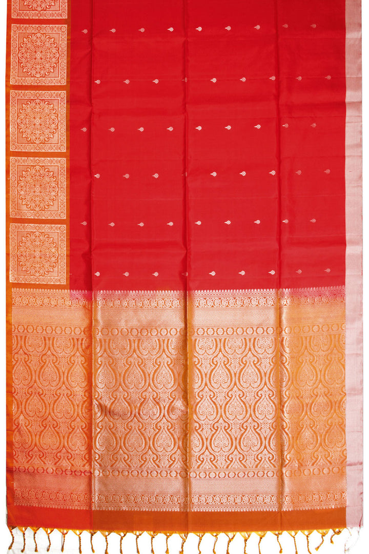 Red Kanjivaram Soft Silk Saree 10069217 - Avishya