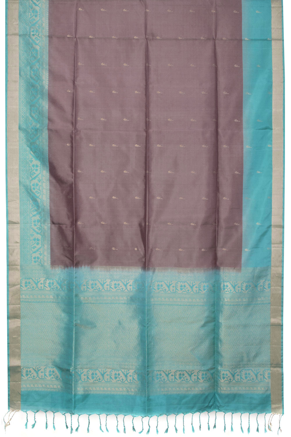Brown Kanjivaram Soft Silk Saree 10069228 - Avishya