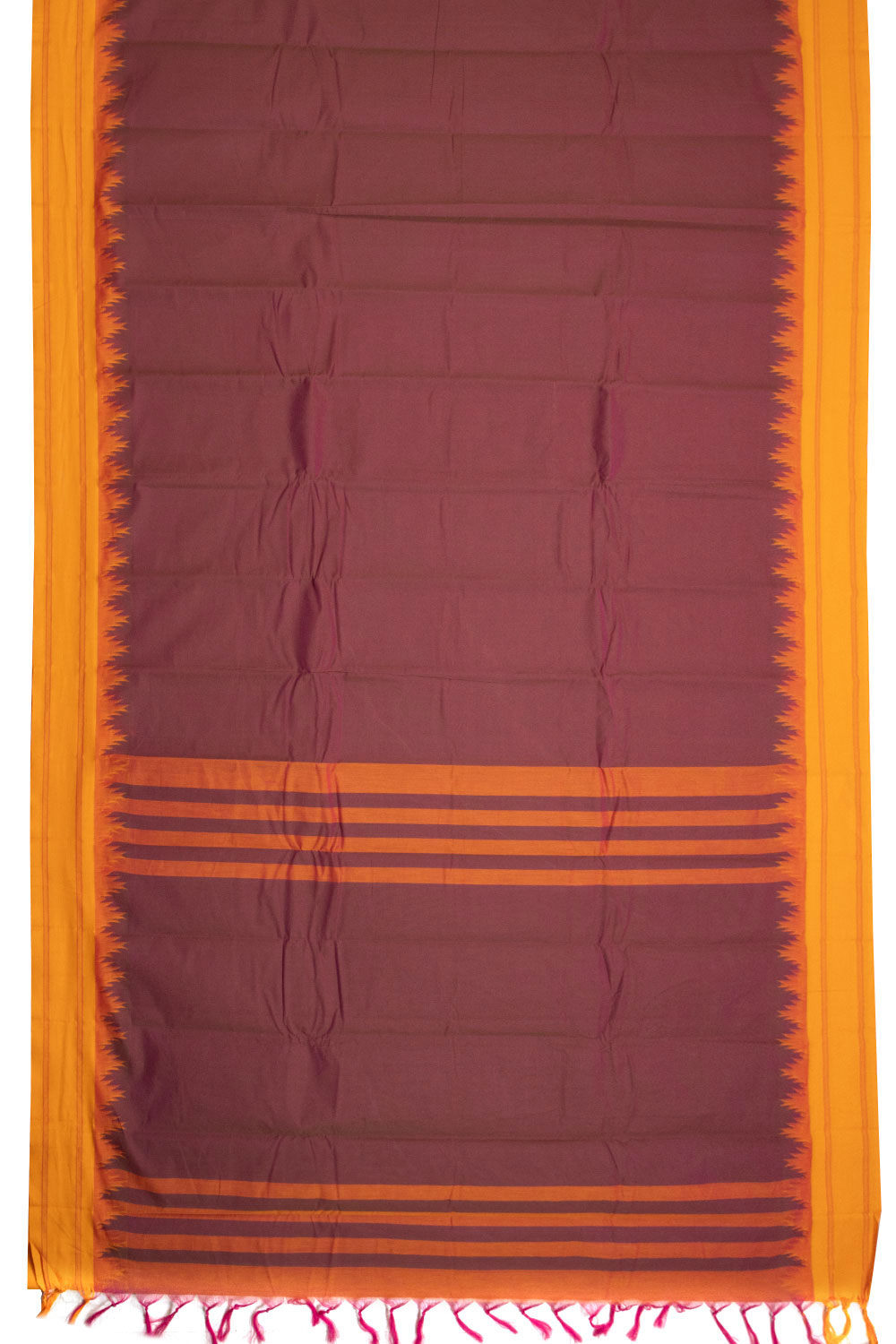 Dual Tone Handloom Kanchi Cotton Saree 10069394 - Avishya
