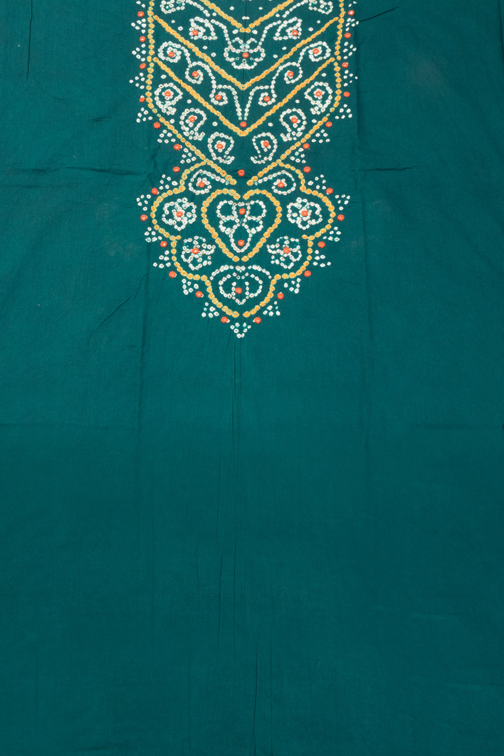 Green Bandhani Cotton 3-Piece Salwar Suit Material-Avishya