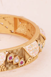 Handcrafted Gold Plated Traditional Kada Bangle 10069643