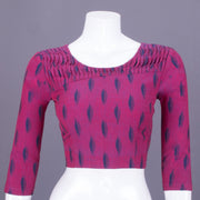 Magenta Ikat Cotton Blouse 10069774 - Avishya