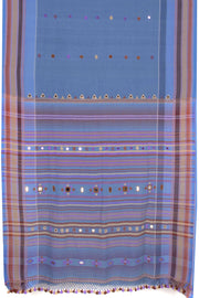 Blue Handloom Bhujodi Kala Cotton Saree 10069845 - Avishya