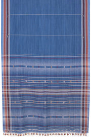 Blue Handloom Bhujodi Linen Saree 10069848 - Avishya