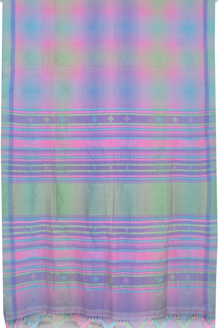 Multicolour Handloom Bhujodi Cotton Saree 10069850 - Avishya