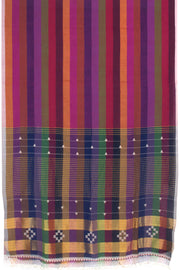 Multicolour Handloom Bhujodi Cotton Saree 10069851 - Avishya