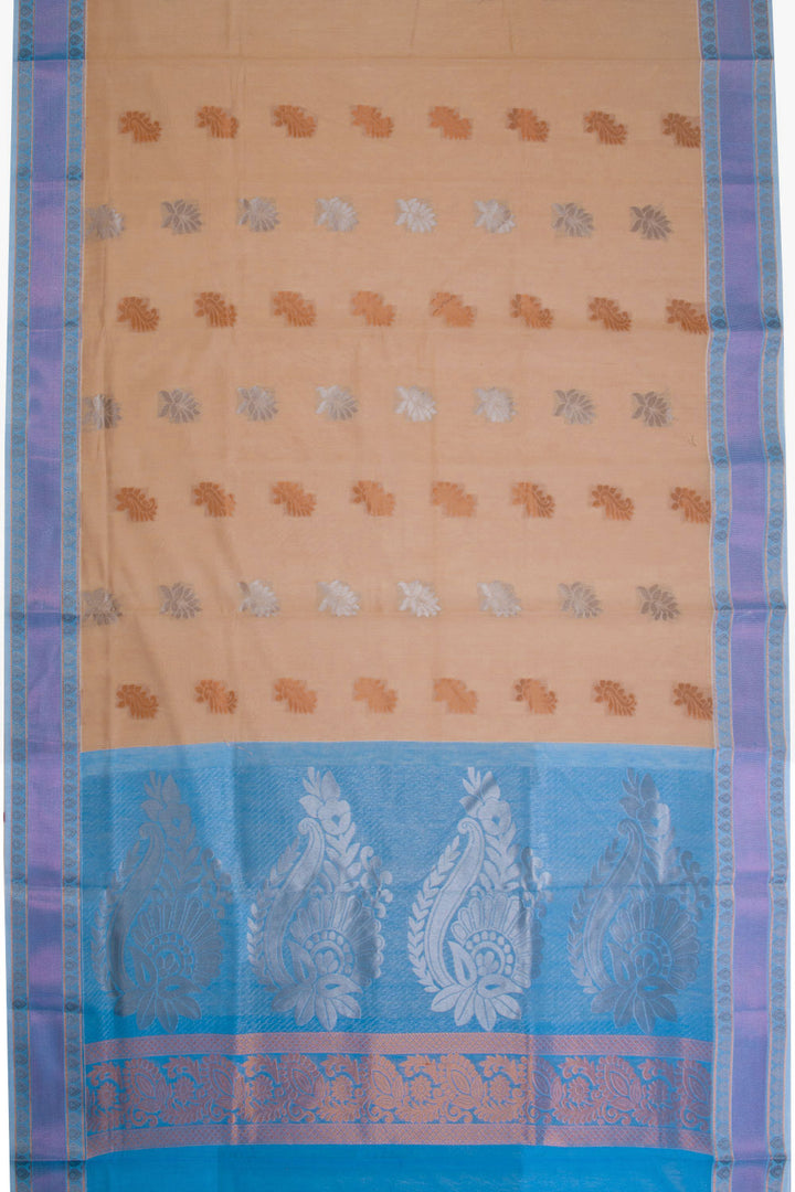 Beige Handloom South Silk Cotton Saree 10069860 - Avishya