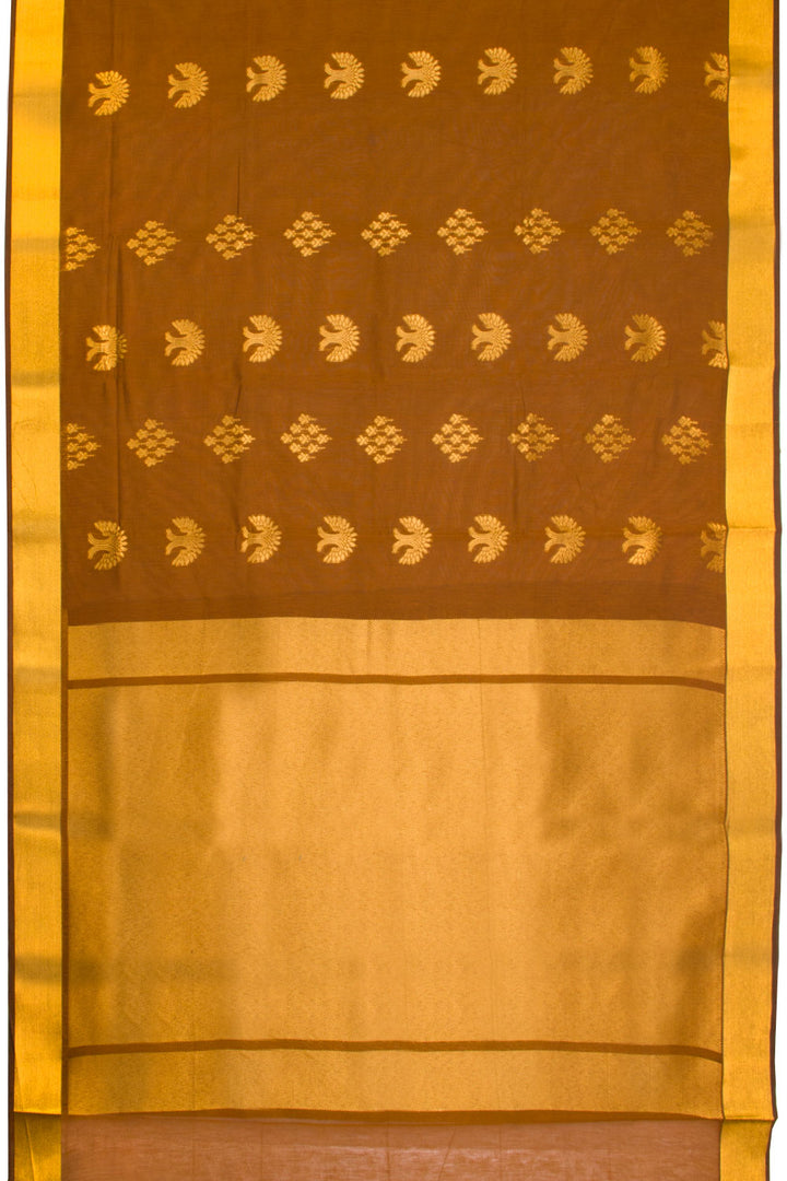 Brown South Silk Cotton Saree 10069867- Avishya