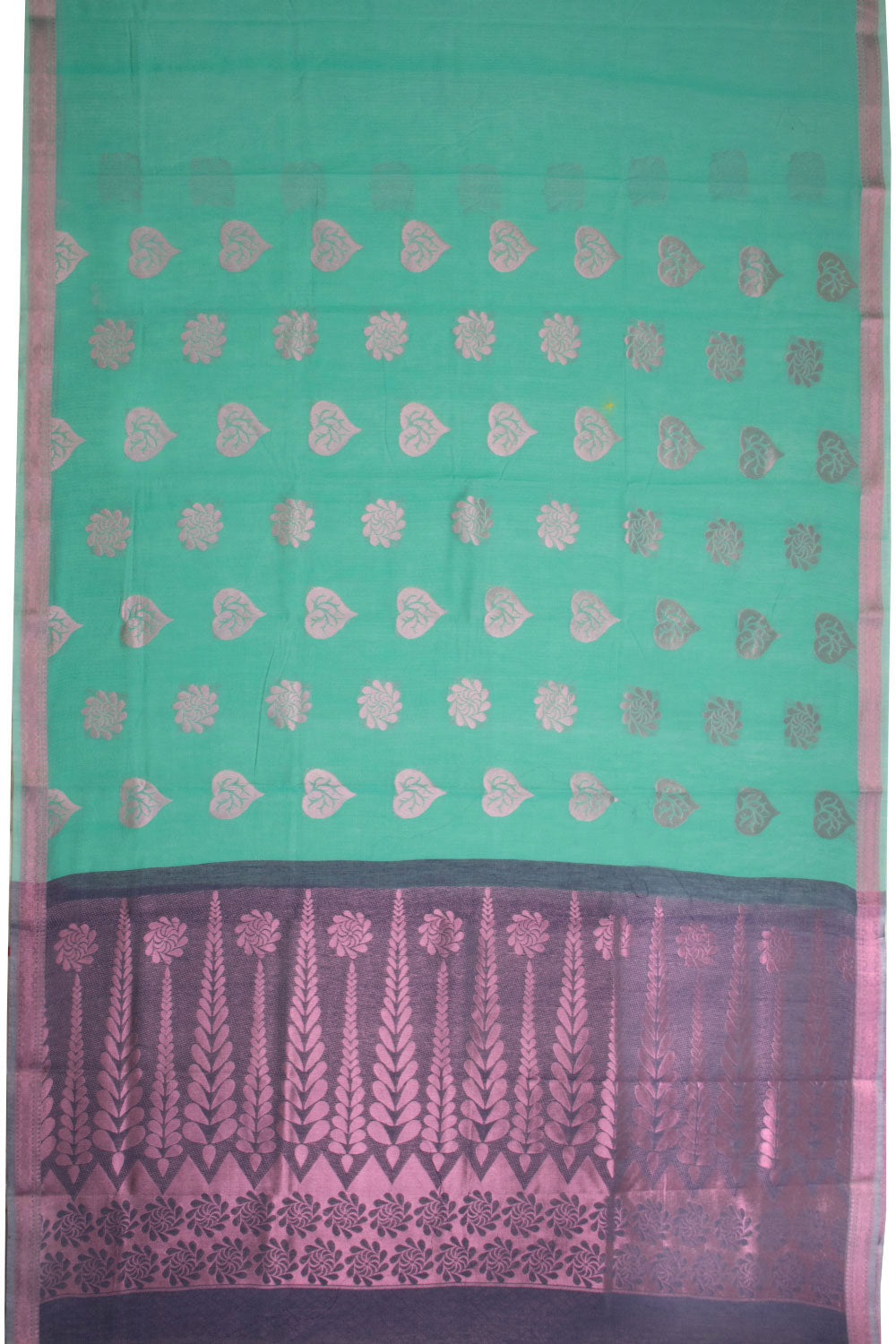 Green South Silk Cotton Saree 10069869 - Avishya