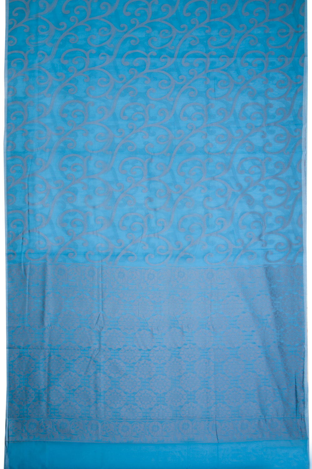 Blue South Silk Cotton Saree 10069874 - Avishya
