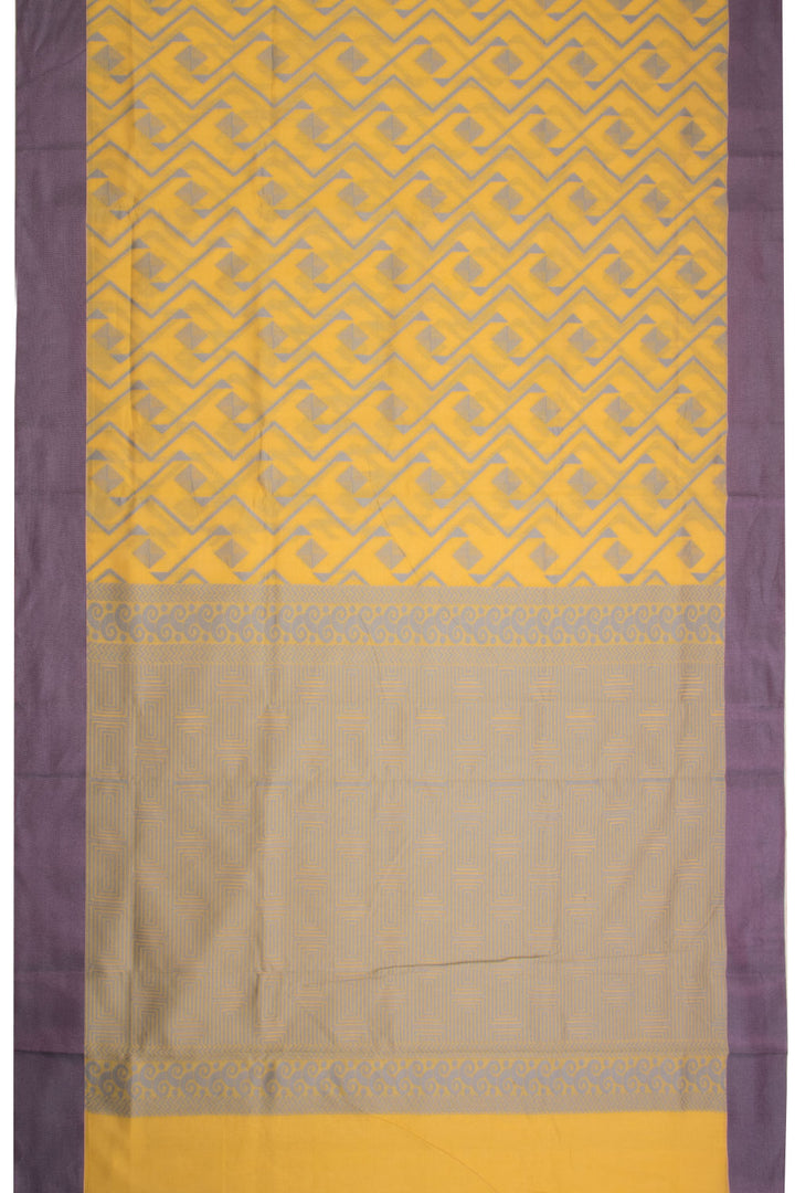 Yellow South Silk Cotton Saree 10069879 - Avishya
