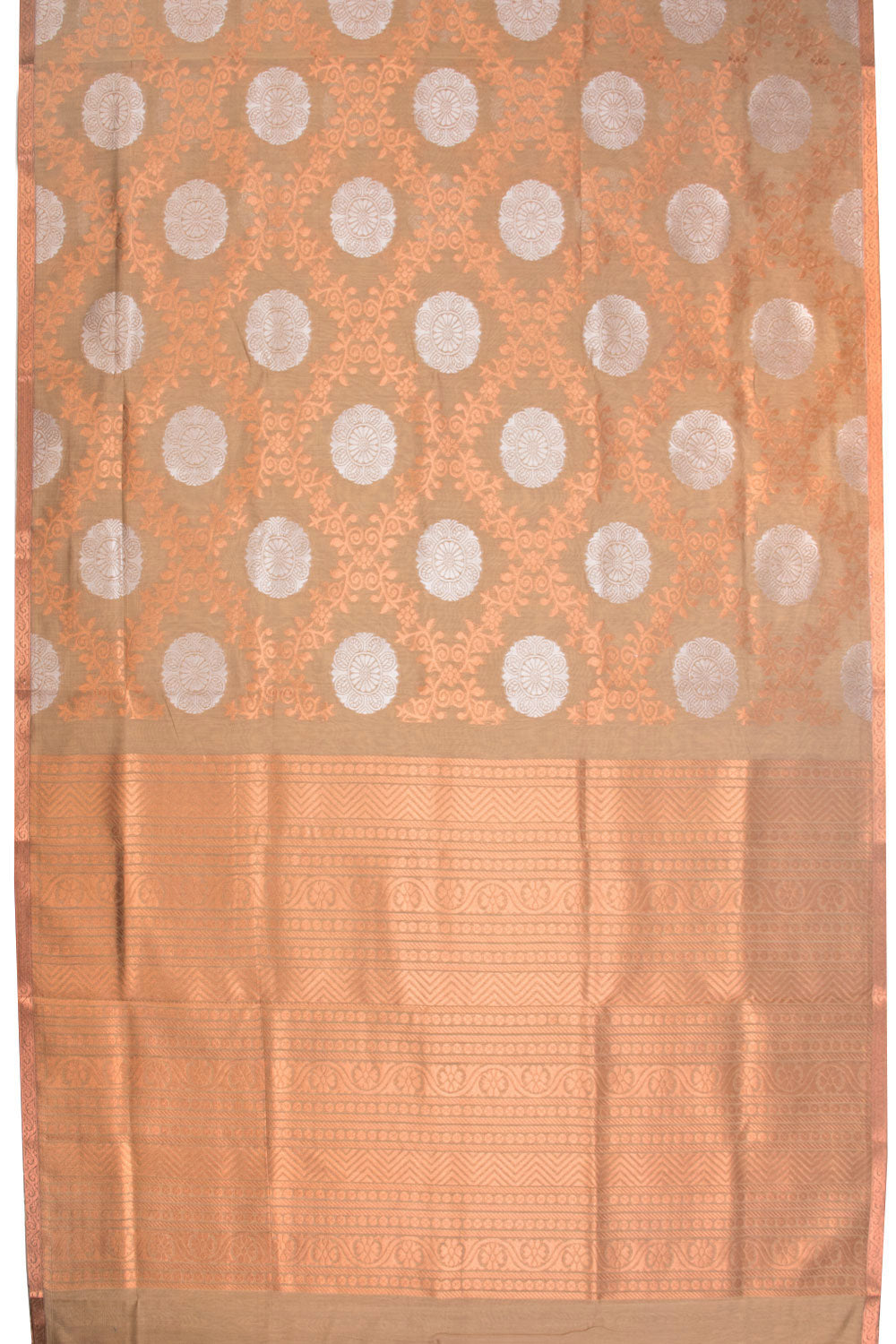 Brown South Silk Cotton Saree 10069888 - Avishya