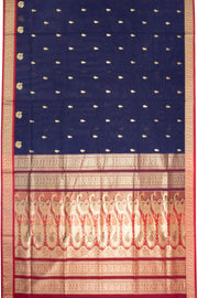 Blue Madurai Silk Cotton Saree 10069898 - Avishya