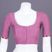 Mauve Aari Embroidered Tussar Silk Blouse 10069975 - Avishya