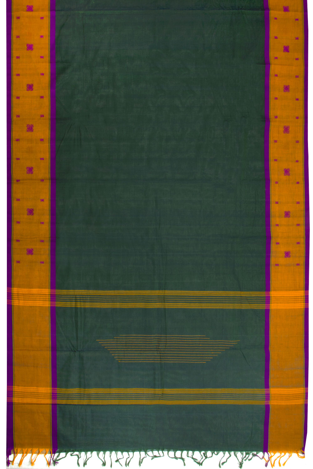 Green Handloom Chettinad Cotton Saree 10069989 - Avishya