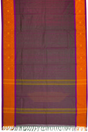 Dual Tone Maroon Handloom Chettinad Cotton Saree 10069990 - Avishya
