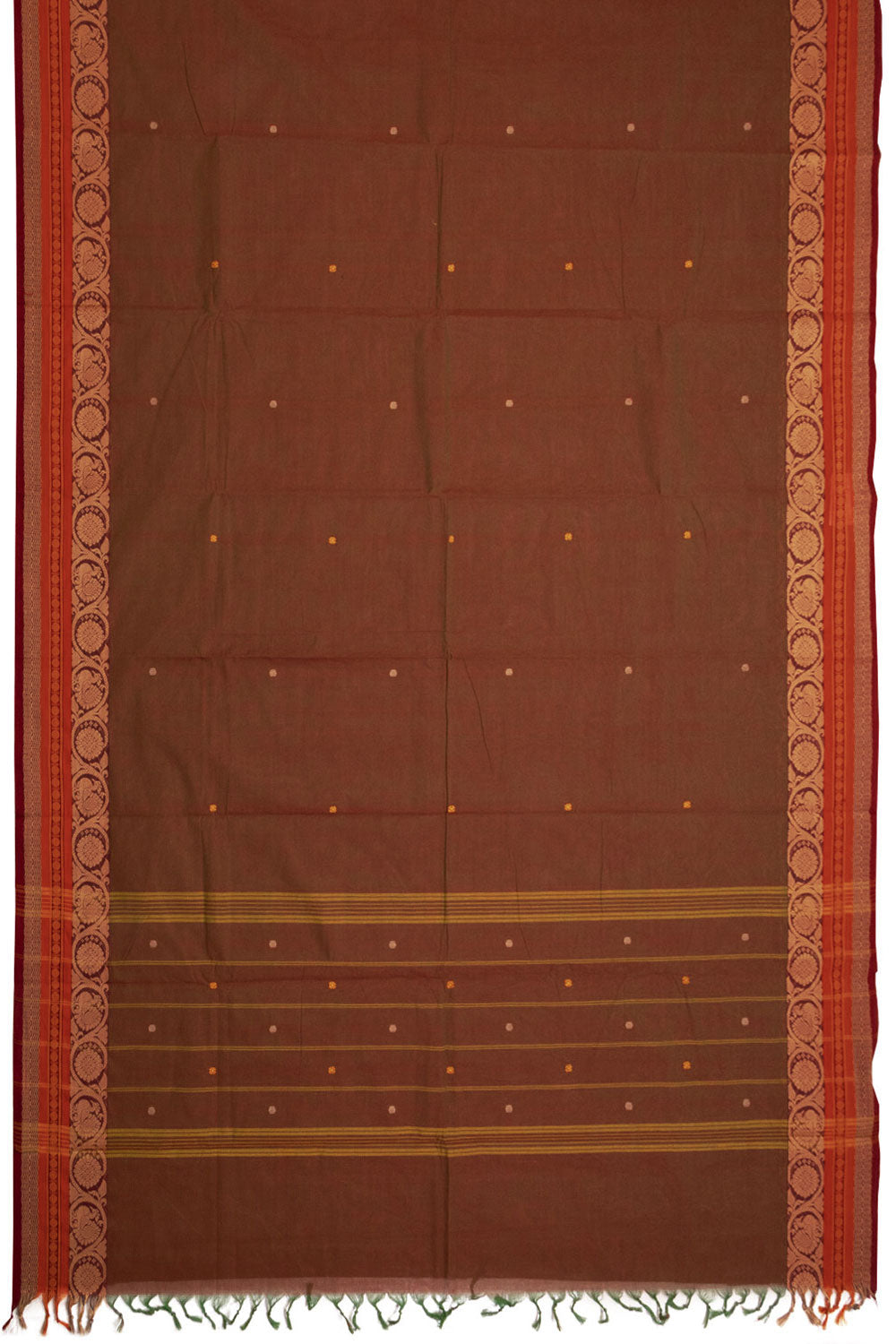 Dual Shot Handloom Chettinad Cotton Saree 10070018 - Avishya