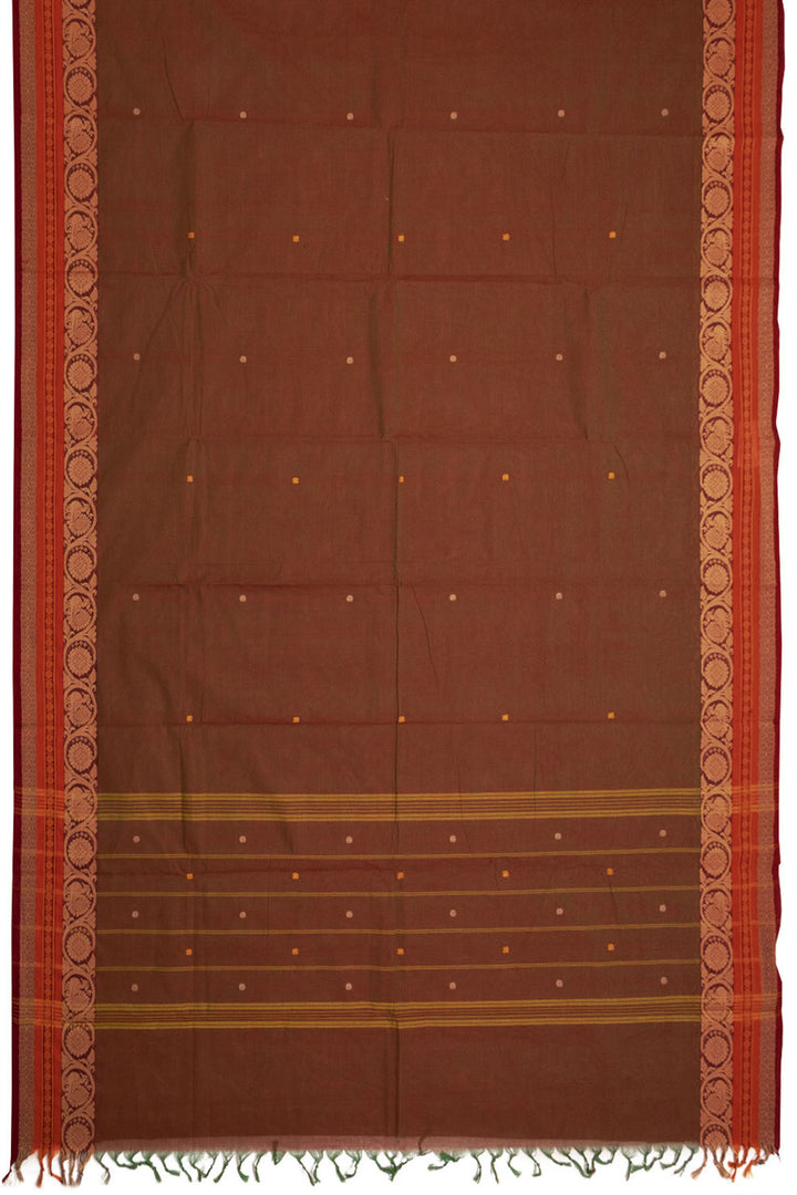 Dual Shot Handloom Chettinad Cotton Saree 10070018 - Avishya