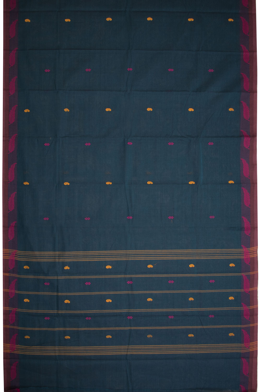 Blue Handloom Chettinad Cotton Saree 10070050 - Avishya