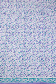 White 3-Piece Mulmul Cotton Salwar Suit Material With Kota Dupatta 10070096