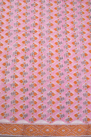 Pink 3-Piece Mulmul Cotton Salwar Suit Material With Kota Dupatta 10070097 - Avishya