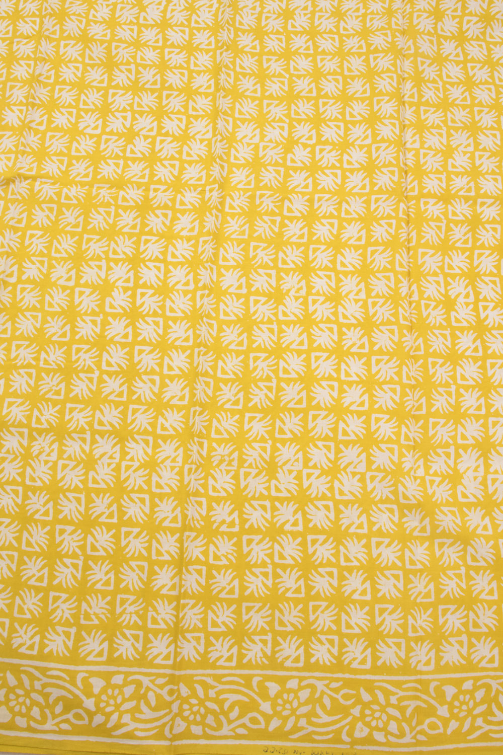 Yellow 3-Piece Cotton Salwar Suit Material With Kota Dupatta 10070106