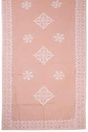 Baby Orange Solid Style Cutwork Applique Embroidered Cotton 3 Piece Salwar Suit Material 10070142