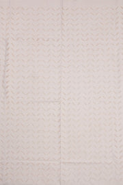 Off White Solid Style Cutwork Applique Embroidered Cotton 3 Piece Salwar Suit Material 10070144