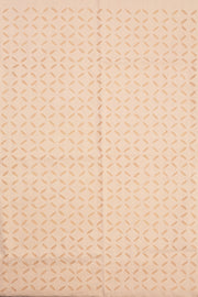 Beige Solid Style Cutwork Applique Embroidered Cotton 3 Piece Salwar Suit Material 10070150