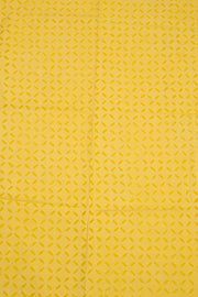 Yellow Barmer Applique Embroidered Cotton 3 Piece Salwar Suit Material 10070154