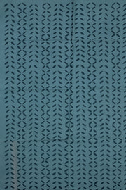 Midnight Blue Barmer Applique Embroidered Cotton 3 Piece Salwar Suit Material 10070156