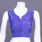 Egyptian Blue Batik Hand painted Cotton Blouse 10070374 - Avishya