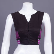 Raspberry Choco Brown Batik Hand painted Cotton Blouse