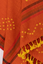 Orange Bhujodi Kala Cotton Dupatta 10070545 - Avishya