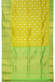 Chartreuse Green Bridal Kanjivaram Silk Saree 10070588 - Avishya