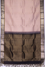 Peach Bridal Korvai Kanjivaram Silk Saree 10070615