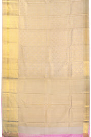 Off White Bridal Kanjivaram Silk Saree 10070616