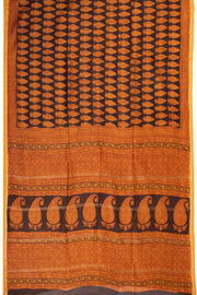 Black Bagh Printed Silk Cotton Saree 10071008 - Avishya