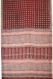 Royal Maroon Bagh Printed Silk Cotton Saree 10071011 - Avishya