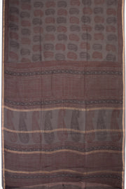 Grey Bagh Printed Silk Cotton Saree 10071022