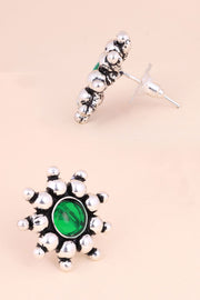 Oxidised Stud Earring