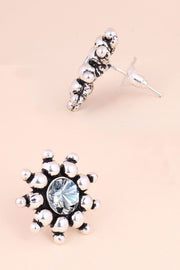 Oxidised Stud Earring